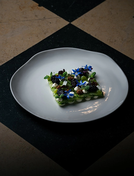 Plat élaboré à déguster au restaurant Dans le Noir ?